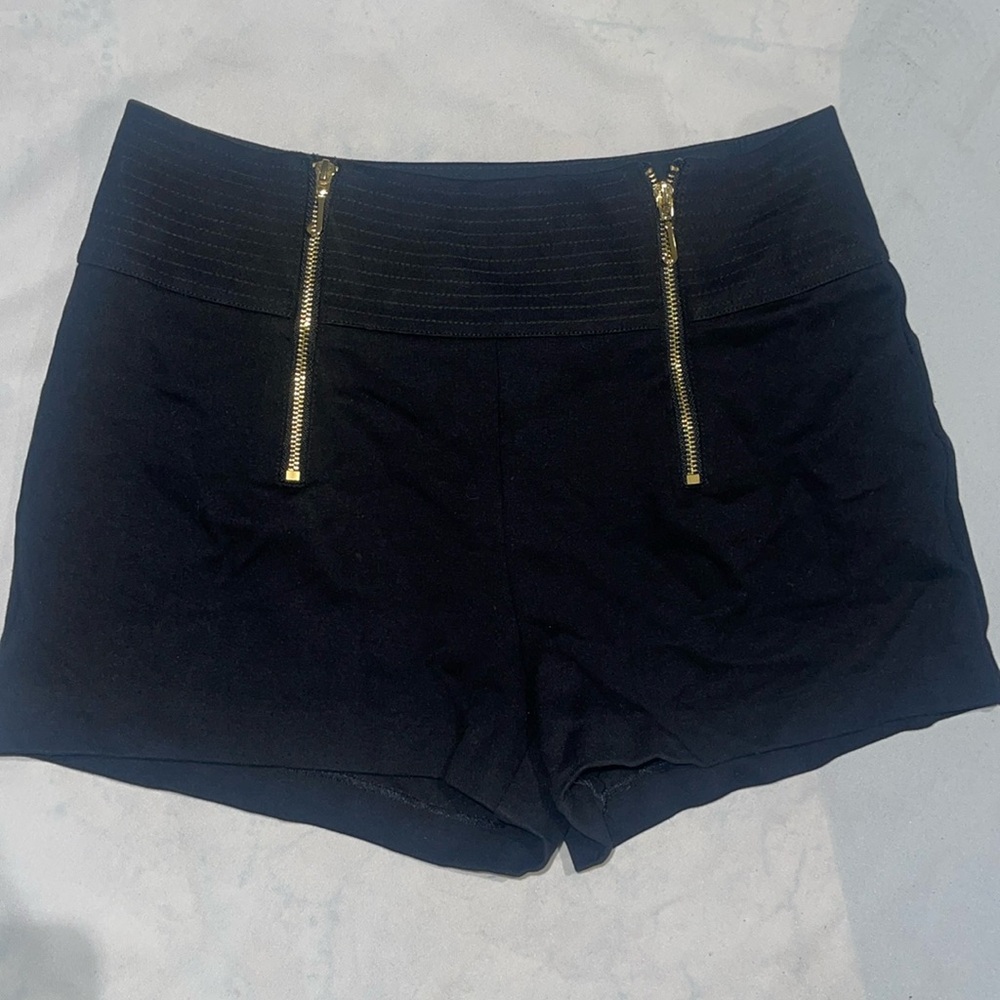New Juicy Couture Sailor Nautical Style Black Shorts 27 S